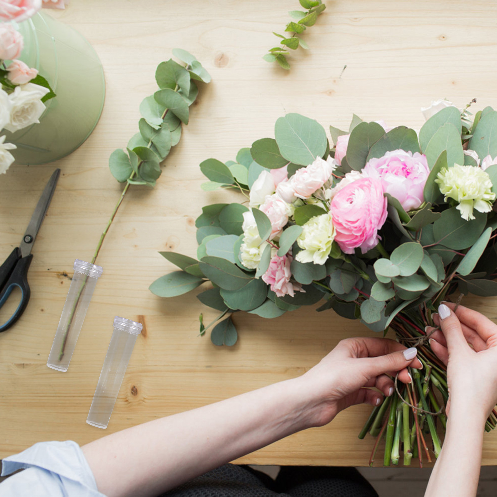 50 шт. пластиковых прозрачных  – обзор и цена Easy Florist Supply